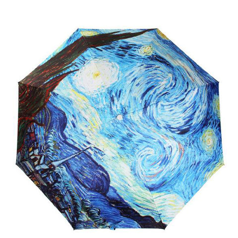 Umbrella Fine Art Design "Starry Night" by Van Gogh